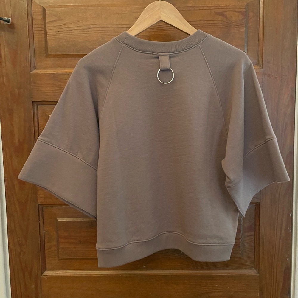 NWT Tibi crewneck easy sweatshirt xxs brown